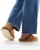 SEQWL Wide Fit SEQWL Wide Fit Soda fur lined mules in taupe-Neutral - 4