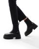 SEQWL Wide Fit SEQWL Wide Fit Stella chunky Chelsea boots in black - 2