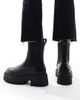 SEQWL Wide Fit SEQWL Wide Fit Stella chunky Chelsea boots in black - 4