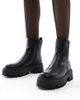 SEQWL Wide Fit SEQWL Wide Fit Stella zip detail chunky boots in black - 1