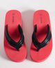 SEQWL Wide Fit SEQWL Wide Fit Thong flatform wedge in red/black - 4