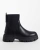 SEQWL Wide Fit SEQWL Wide Fit Twirl chunky chelsea boots in black - 1