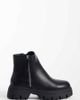 SEQWL Wide Fit SEQWL Wide Fit Twirl chunky zip detail boots in black - 1