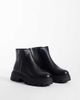SEQWL Wide Fit SEQWL Wide Fit Twirl chunky zip detail boots in black - 2