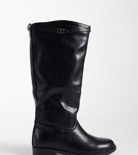 SEQWL Wide Fit SEQWL Wide Fit Whispa refined riding knee boots in black