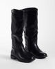 SEQWL Wide Fit SEQWL Wide Fit Whispa refined riding knee boots in black - 3