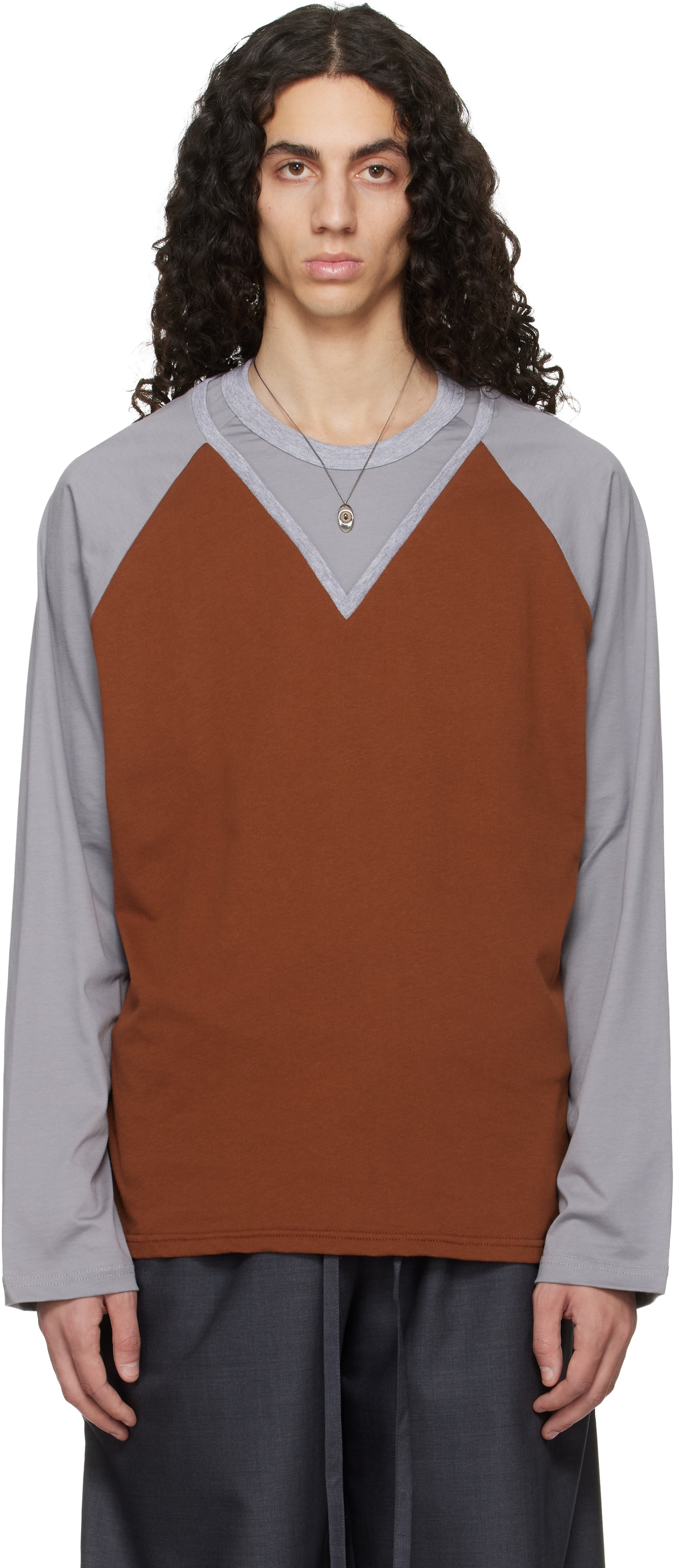 Serapis - White Embossed Long Sleeve T-Shirt