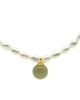 seree seree Belle Pearl and Green Jade Choker - 1