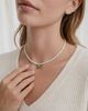 seree seree Belle Pearl and Green Jade Choker - 2