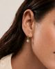 seree seree Berry Small Hoop With Green Jade Bead Earrings - 2