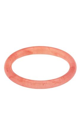 seree seree Blush Skinny Pink Round Gemstone Bangle