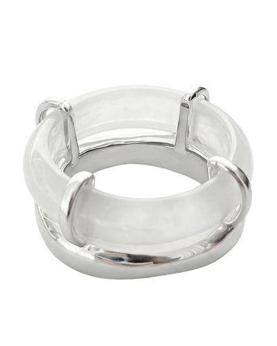 seree seree Cove White Gemstone Sculpted Ring 