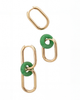 seree seree Della Convertible Link Jade Earrings - 1