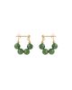 seree seree Fay Beaded Jade Hoop Earrings - 1