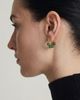 seree seree Fay Beaded Jade Hoop Earrings - 2