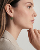 seree seree Fay Beaded Jade Hoop Earrings - 3