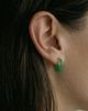 seree seree Half Moon Jade-Green Chalcedony Earrings - 4