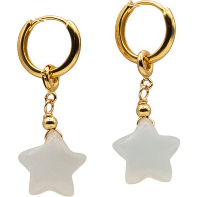 seree seree Harvest Agate Charm Earrings