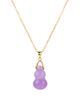seree seree Hulu Purple Gemstone Pendant Necklace  - 1