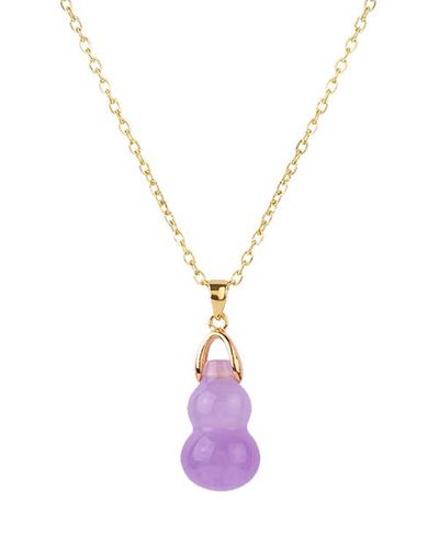 seree seree Hulu Purple Gemstone Pendant Necklace 