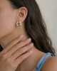 seree seree Isa Beaded Pearl Jade Hoop Earrings - 2