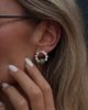 seree seree Isa Beaded Pearl Jade Hoop Earrings - 4
