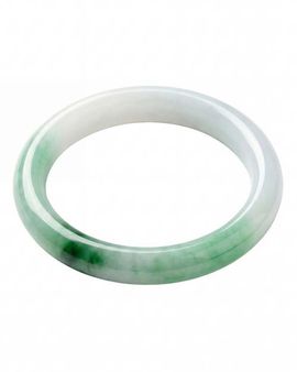 seree seree Koi Mottled Jade-Green Gemstone Bangle