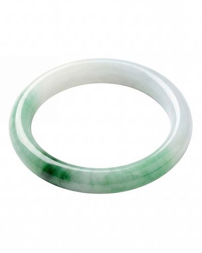 seree seree Koi Mottled Jade-Green Gemstone Bangle