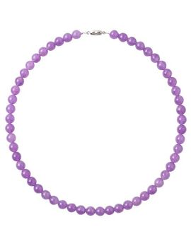 seree seree Lilac Purple Jade Beaded Necklace 