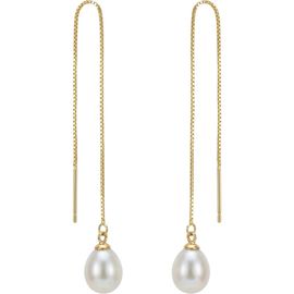 seree seree Lilith Freshwater Pearl Thread Earrings
