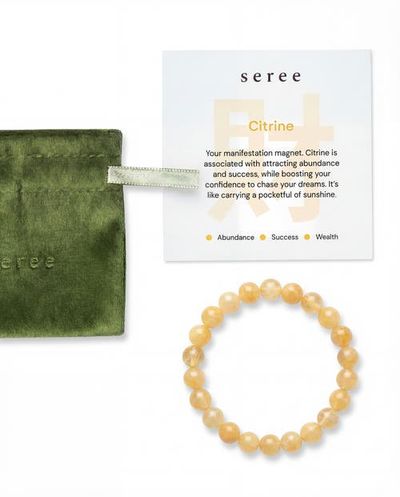 seree seree Manifest Abundance Citrine Beaded Bracelet