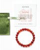 seree seree Manifest Confidence Red Crystal Beaded Bracelet  - 1