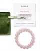 seree seree Manifest Love Rose Quartz Beaded Bracelet - 1