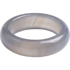 seree seree Mist Grey Purple Agate Ring 