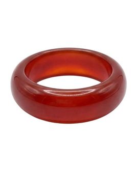 seree seree Persimmon Dark Orange Agate Ring