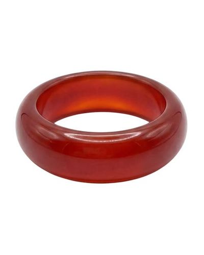 seree seree Persimmon Dark Orange Agate Ring
