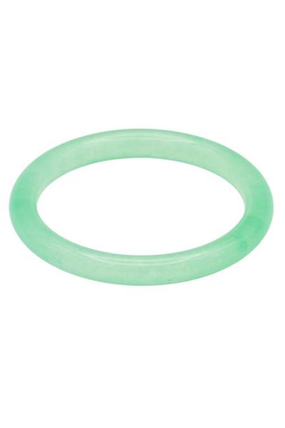 seree seree Pond Jade-Green Skinny Round Gemstone Bangle
