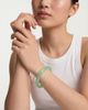 seree seree Pond Jade-Green Skinny Round Gemstone Bangle - 2