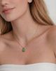 seree seree Puzzle Jade-Green Aventurine Pendant Necklace - 4