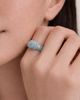 seree seree Rose Off-White Jade Ring - 2