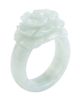 seree seree Rose Off-White Jade Ring - 3