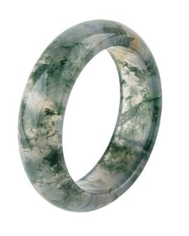 seree seree Seaweed Jade-Green Agate Ring 