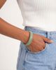 seree seree Tennis Opaque Jade-Green Gemstone Bangle - 2