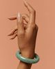seree seree Tennis Opaque Jade-Green Gemstone Bangle - 4
