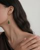 seree seree Waterdrop green drop earrings - 2