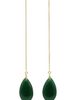 seree seree Waterdrop green drop earrings - 3