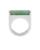 seree seree Year of the Horse Hanbai Jade Saddle Ring - 1