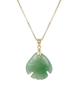 seree seree Zodiac Pisces Jade-Green Aventurine Necklace