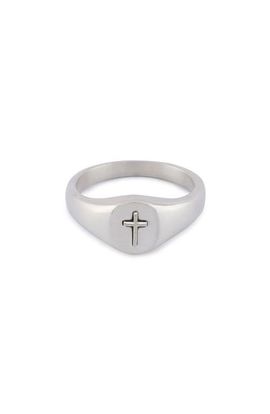 Serge DeNimes Serge DeNimes Cross Signet Ring