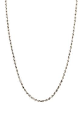 Serge DeNimes Serge DeNimes Silver Rope Necklace 